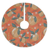  kleurrijk Oranje naadloos patroon Kerstboom Rok (Voorkant)