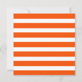 Kleurrijk Oranje Wit Krans Monogram We Zijn Verhui Aankondiging (Achterkant)