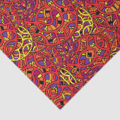 Kleurrijk organisch patroon tissuepapier (Detail)