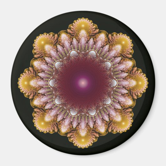 Kleurrijk ornament magneet (Voorkant)