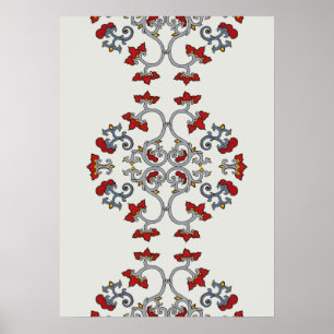 Kleurrijk Ornament Patroon Poster
