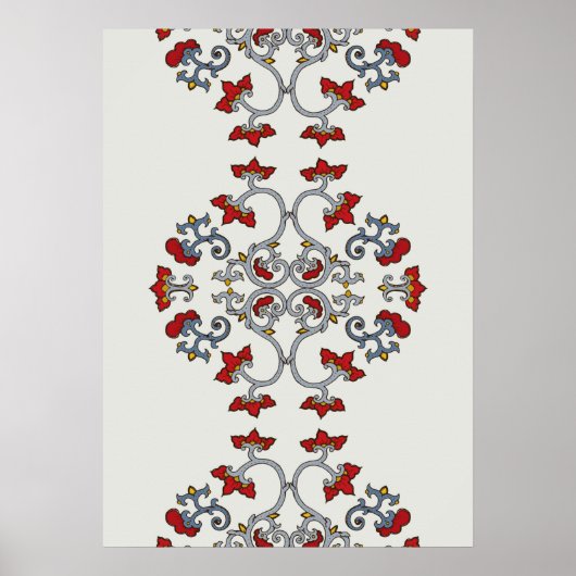 Kleurrijk Ornament Patroon Poster (Voorkant)