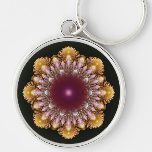 Kleurrijk ornament sleutelhanger (Voorkant)