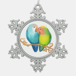 Kleurrijk Ornament van Lovevogels Snowflake