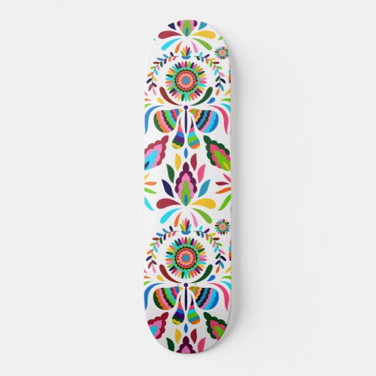 Kleurrijk Otomi Butterfly Vold Patroon Persoonlijk Skateboard (Voorkant)