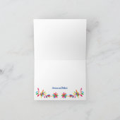 KLEURRIJK OTOMI MEXICAANS BEDANKKAART (Binnen)