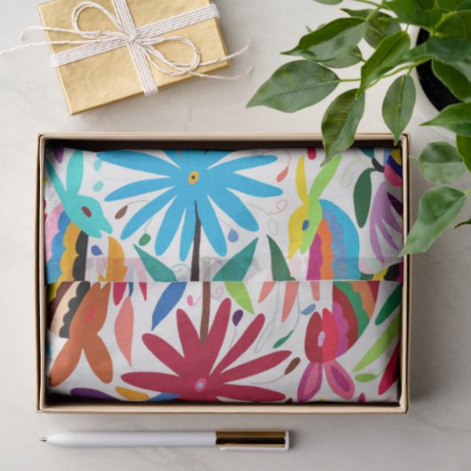 Kleurrijk Otomi-papier voor afdrukken Tissuepapier (Geschenk)