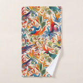 Kleurrijk Otomi Vogelpatroon Bad Handdoek (Handdoek)