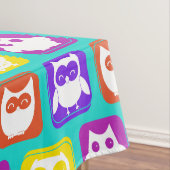 Kleurrijk owl patroon tafelkleed (Voorbeeld)