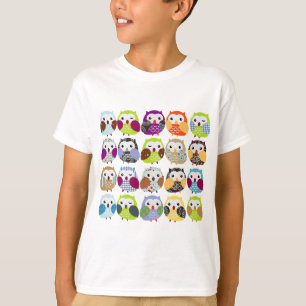 Kleurrijk owl t-shirt