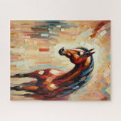 Kleurrijk Paard 500 Stuk Puzzel (Horizontaal)