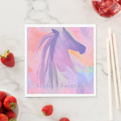 Kleurrijk paard - gepersonaliseerd servet (Insitu)