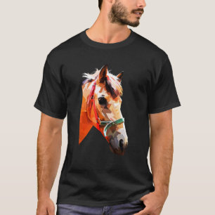 Kleurrijk Paard Grafisch T-shirt