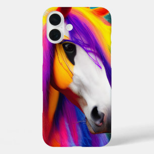 Kleurrijk Paard https://www.zazzle.com/z/as9f7ecn? iPhone 16 Plus Hoesje