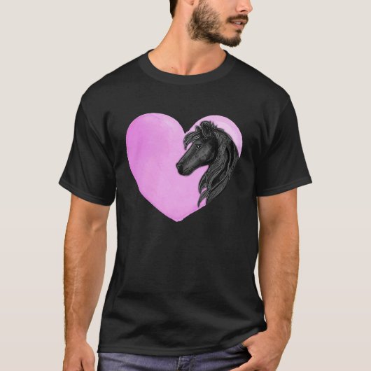 Kleurrijk Paard T-shirt (Voorkant)