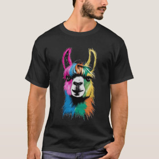 Kleurrijk paardendesign t-shirt
