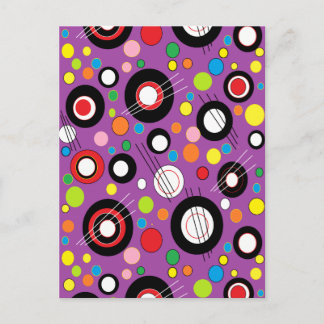 Kleurrijk Paars Briefkaart