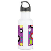 Kleurrijk Paars Waterfles (Achterkant)