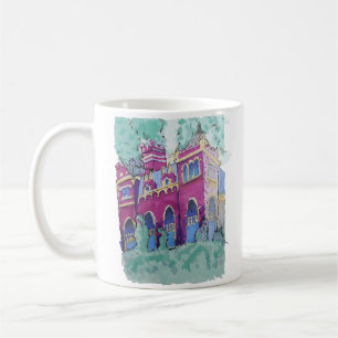 Kleurrijk Paarse kasteel in Boedapest Koffiemok
