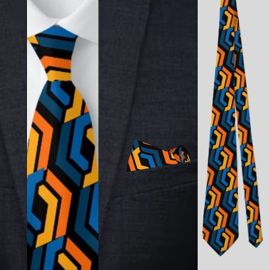 Kleurrijk Paarse strepenpatroon Stropdas