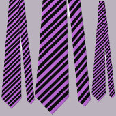 Kleurrijk Paarse strepenpatroon Stropdas