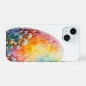 Kleurrijk paasei iPhone 15 case (Achterkant horizontaal)