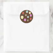 Kleurrijk Paasei Ronde Sticker (Tas)