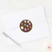 Kleurrijk Paasei Ronde Sticker (Envelop)