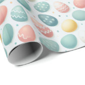 "Kleurrijk paaseieren inpakpapier (Rol Hoek)