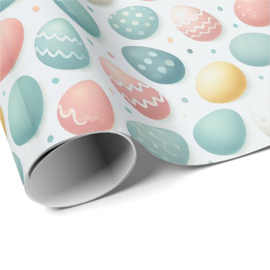 "Kleurrijk paaseieren inpakpapier (Rol Hoek)
