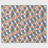 Kleurrijk Paaseieren Naadloos Patroon Cadeaupapier (Vlak)