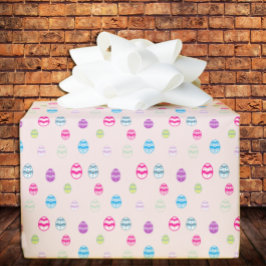 Kleurrijk paaseipatroon cadeaupapier