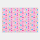 Kleurrijk paaseipatroon inpakpapier vel (Voorkant)