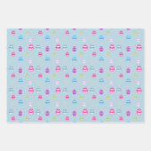 Kleurrijk paaseipatroon inpakpapier vel (Voorkant 3)