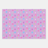 Kleurrijk paaseipatroon inpakpapier vel (Voorkant 2)