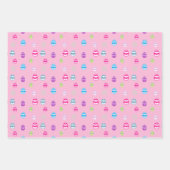 Kleurrijk paaseipatroon inpakpapier vel (Voorkant)