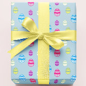 Kleurrijk paaseipatroon inpakpapier vel