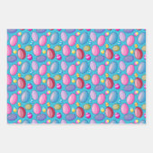 Kleurrijk paaseipatroon inpakpapier vel (Voorkant 2)