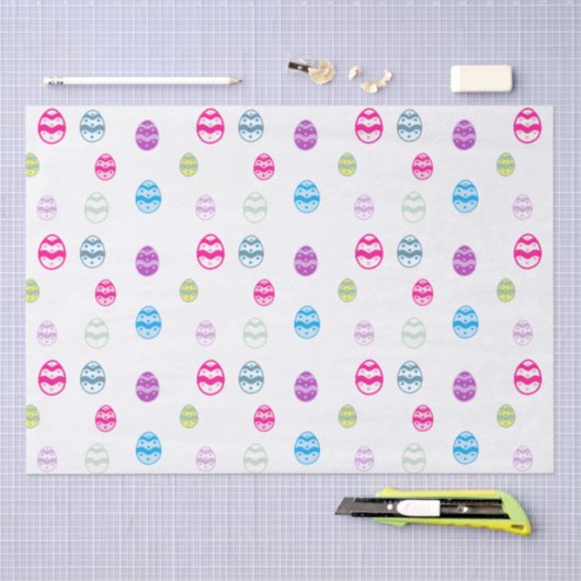 Kleurrijk paaseipatroon tissuepapier (Craft)