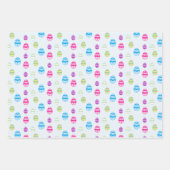 Kleurrijk paaspatroon papierbladen overvullen inpakpapier vel (Voorkant 3)