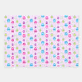 Kleurrijk paaspatroon papierbladen overvullen inpakpapier vel (Voorkant 2)