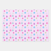 Kleurrijk paaspatroon papierbladen overvullen inpakpapier vel (Voorkant 2)