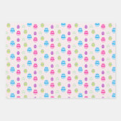 Kleurrijk paaspatroon papierbladen overvullen inpakpapier vel (Voorkant 3)