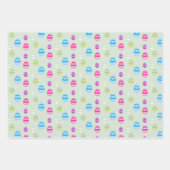 Kleurrijk paaspatroon papierbladen overvullen inpakpapier vel (Voorkant 2)