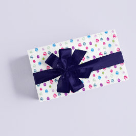 Kleurrijk paaspatroon papierbladen overvullen inpakpapier vel