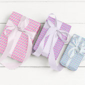 Kleurrijk paaspatroon papierbladen overvullen inpakpapier vel