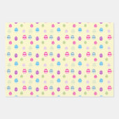 Kleurrijk paaspatroon papierbladen overvullen inpakpapier vel (Voorkant 2)