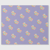 Kleurrijk paaspatroon plakpapier cadeaupapier (Vlak)