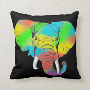 Kleurrijk Pachyderm Omkeerbaar Sierkussen