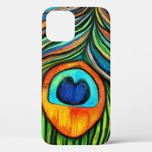 Kleurrijk pacock Firebird Feather Painting Case-Mate iPhone Case (Achterkant)